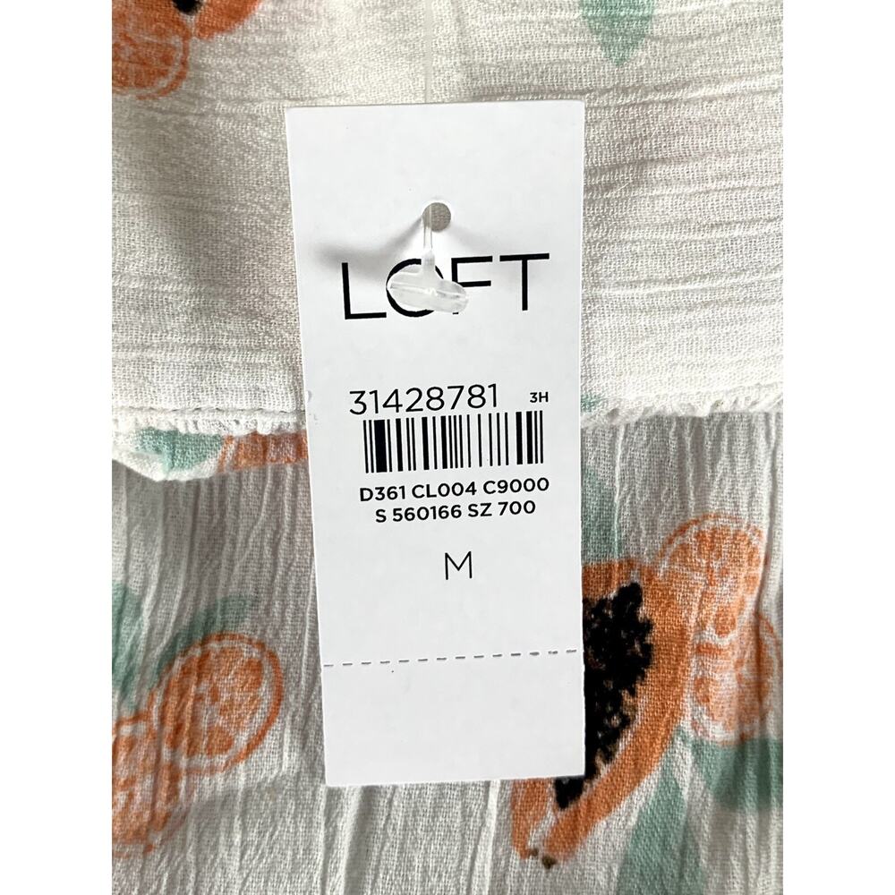 New Loft Beach Papaya Tie Strap Bathing Suit Cover Up Size Medium New With Tags - Picture 8 of 9